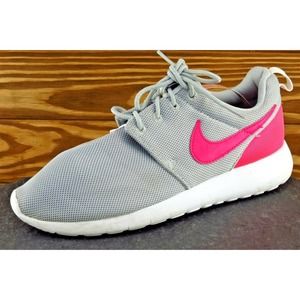 Nike‎ Youth Girls Shoes Size 5.5 M Gray Running Mesh 599729-012